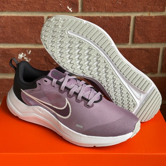 Nike Downshifter 12 Purple Black Womens New Sneakers NIB Running Shoes - Picture 3 of 15